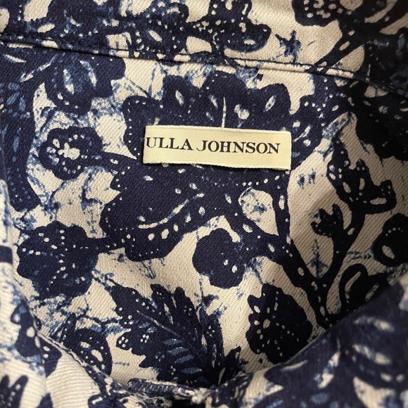 Ulla Johnson Denim Floral Griffin Jacket size Large, sold out everywhere​ - Picture 6 of 8